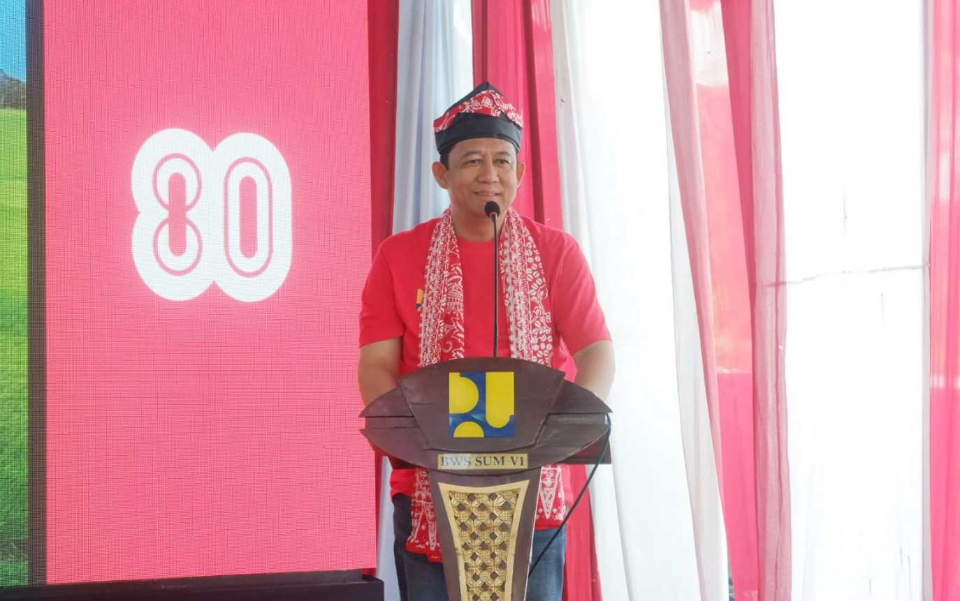 Bupati BBS Buka Gerakan Irigasi Bersih Di Desa Sungai Duren(foto: dok.ist)