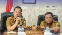 Bupati BBS Pimpin Rapat Mediasi  Permasalahan Lahan Pencadangan TSM SP. IV Gambut Jaya(foto: dok.ist)