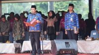 Bupati BBS Lantik 568 PPPK Tahap II Formasi 2024 di Candi Muaro Jambi (foto: dok.ist)