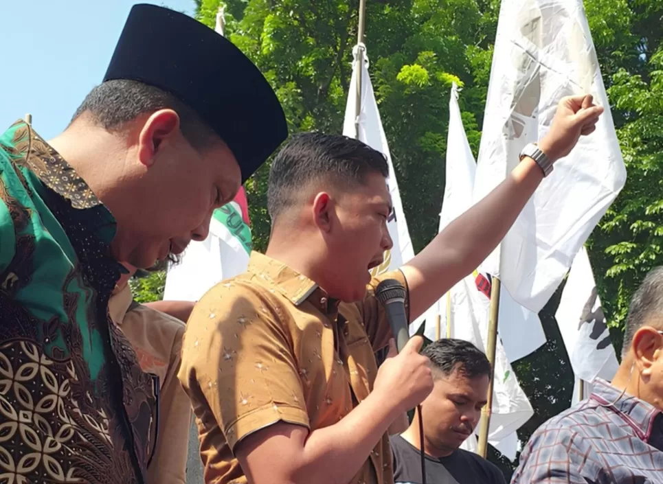 Ketua DPRD Jambi Hafiz Fattah menerima Aspirasi Petani Perjuangkan Reforma Agraria(foto: dok.ist)