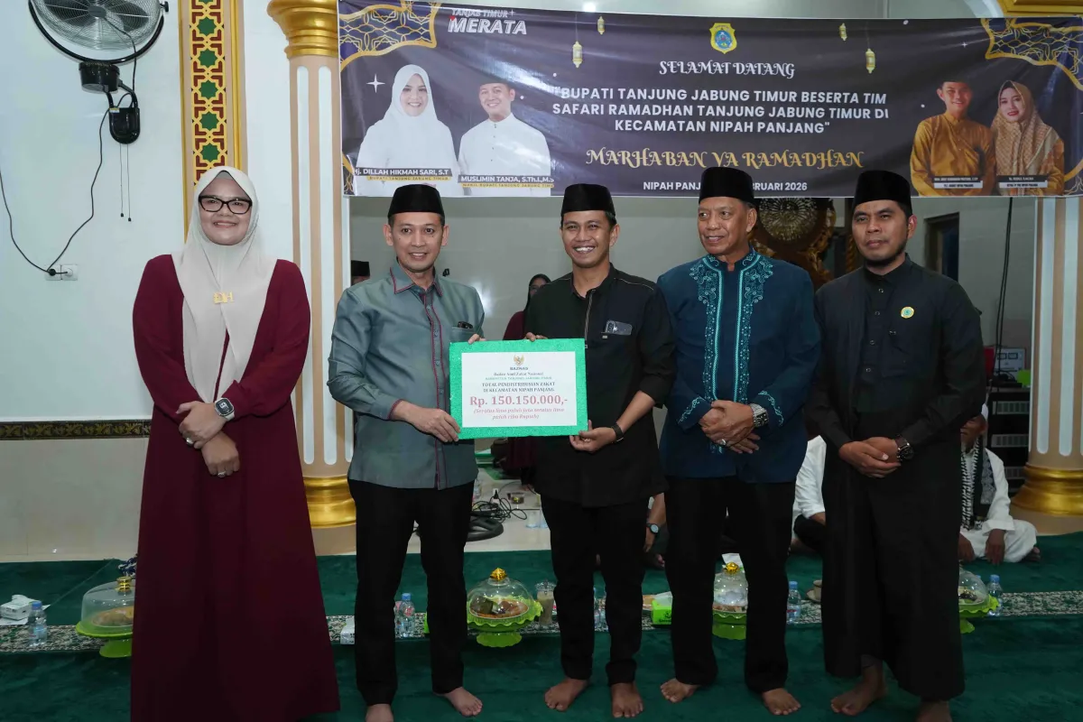 Pererat Silaturahmi, Bupati dan Wabup Tanjung Jabung Timur Safari Ramadan di Pemusiran.Foto:dok.ist