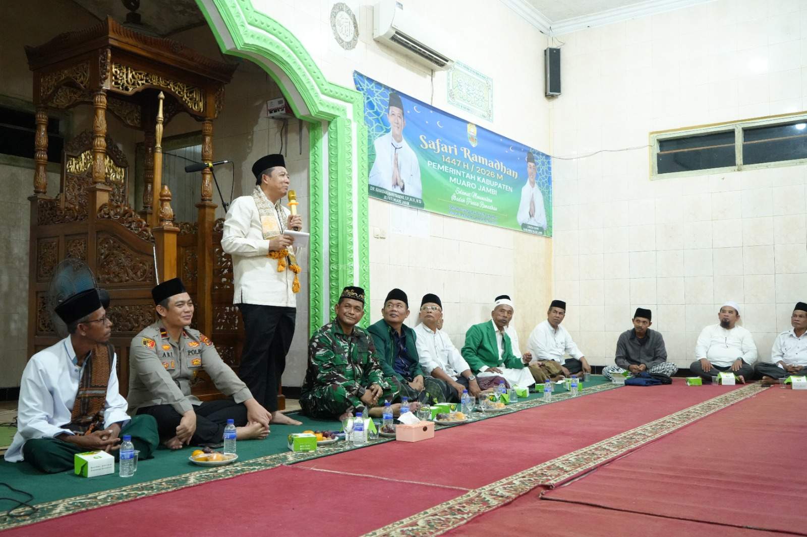 Didampingi Kepala OPD, Bupati BBS Tutup Rangkaian Safari Ramadan di Bahar Selatan.Foto:dok.ist