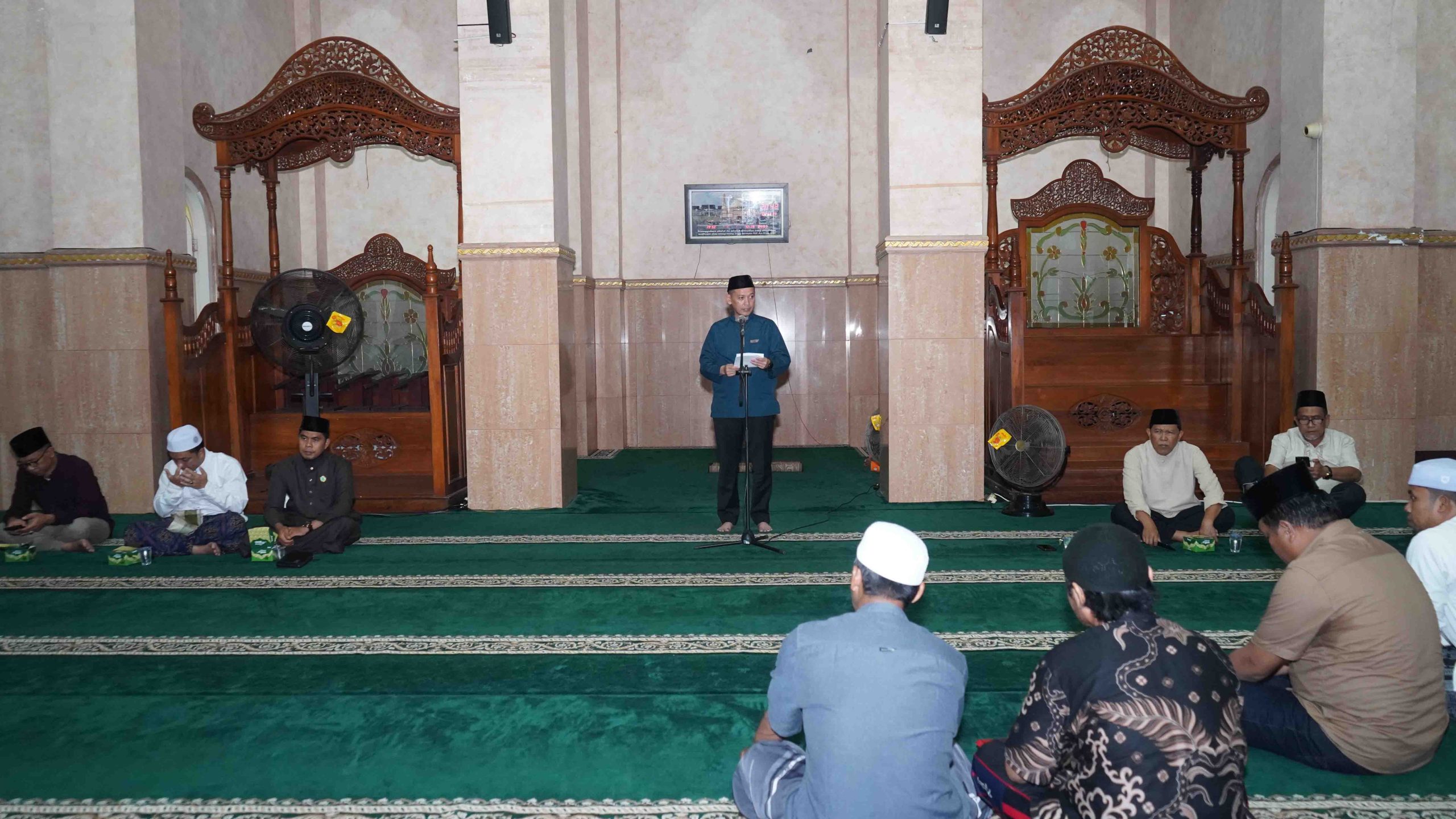 Peringatan Nuzulul Qur’an, Wabup Tanjab Timur Hadiri Kegiatan di Masjid Agung Nur Ad Darojat.Foto:dok.ist