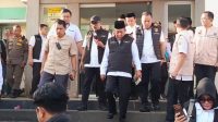 Cegah Penimbunan Bahan Pokok, Wagub Abdullah Sani dan Polda Jambi Sidak Pasar Angso Duo.Foto:dok.ist