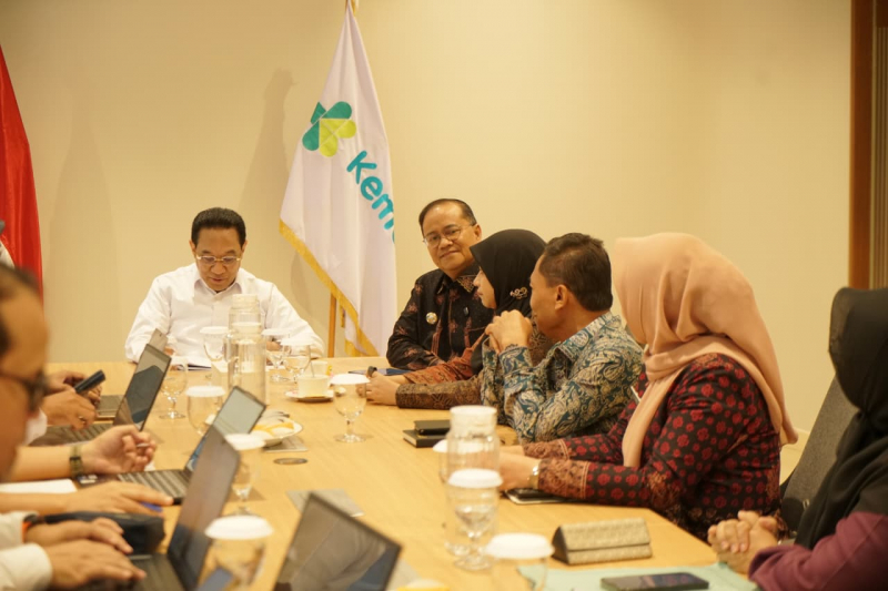 Foto : Walkot Maulana sambangi Kemenkes RI (Istimewa)